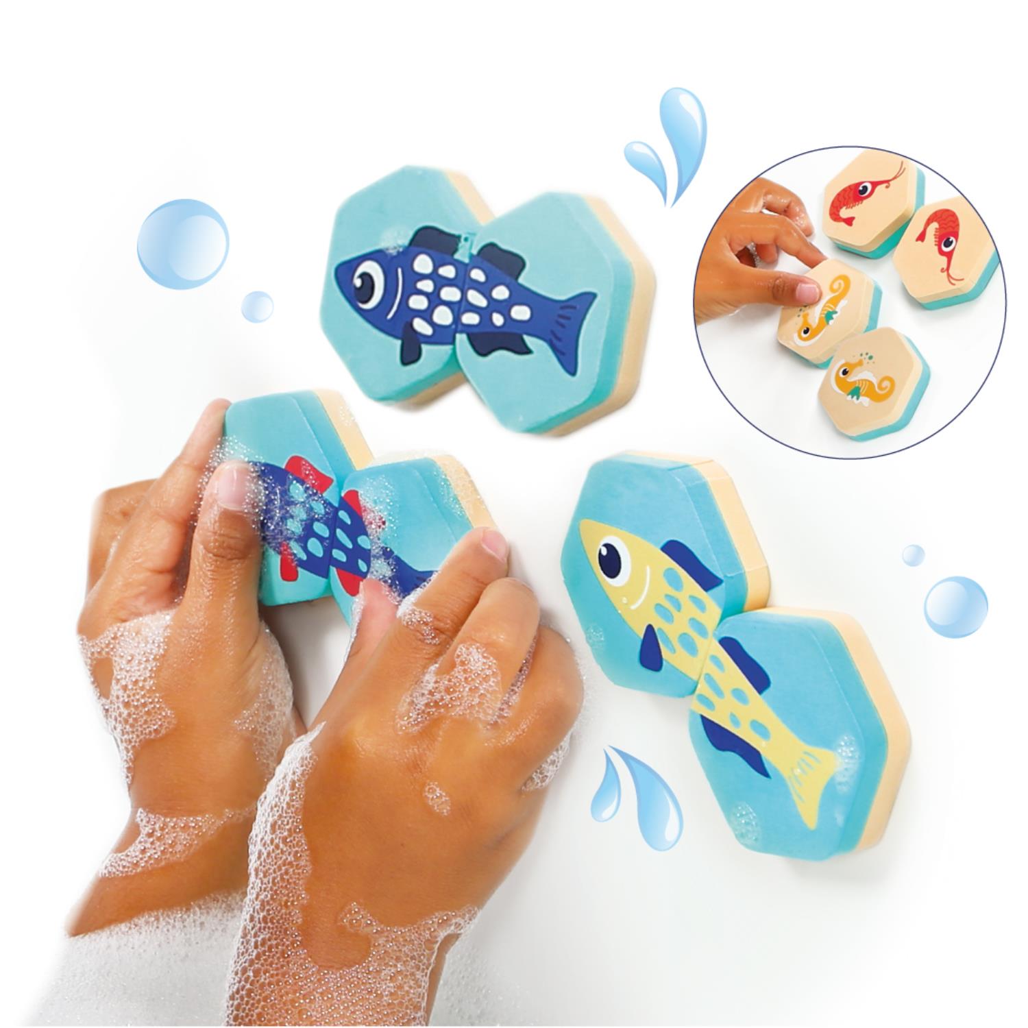 LUDI - Memory puzzle bain MULTICOLORE Ludi