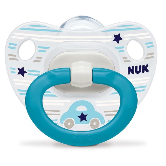 Nuk 2 Sucettes  Classic garçon multicolore Taille 1