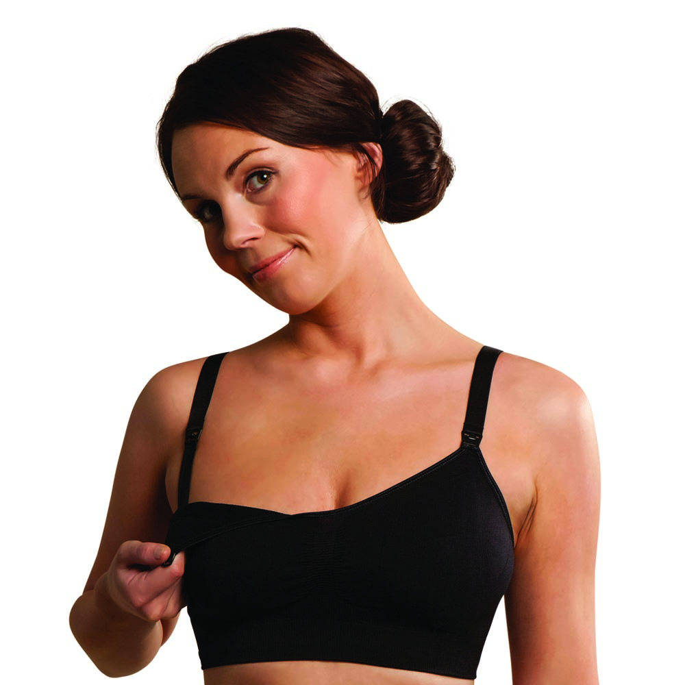 Soutien gorge allaitement sans coutures NOIR Carriwell
