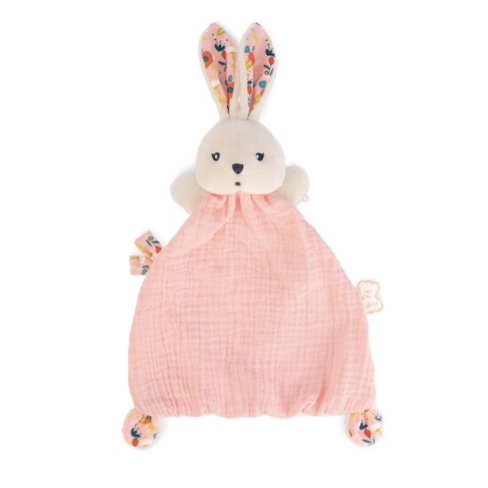 Kaloo Doudou Lapin coquelicot Saumon 