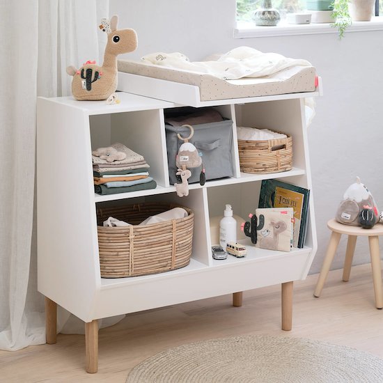 Done by Deer Matelas à langer easy wipe Confettis Sable 