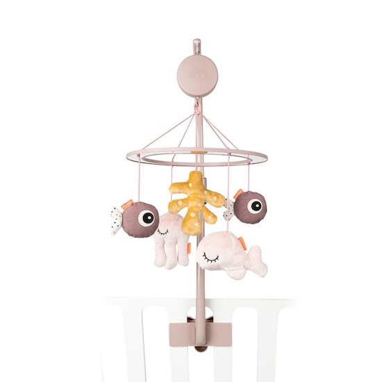 Done by Deer Mobile musical avec miroir Sea friends Rose  Done by Deer Mobile musical avec miroir Sea friends Rose