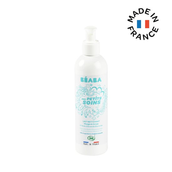 Béaba Lait nettoyant visage & corps à l'huile d'amande douce bio  250 ml Béaba Lait nettoyant visage & corps à l'huile d'amande douce bio  250 ml