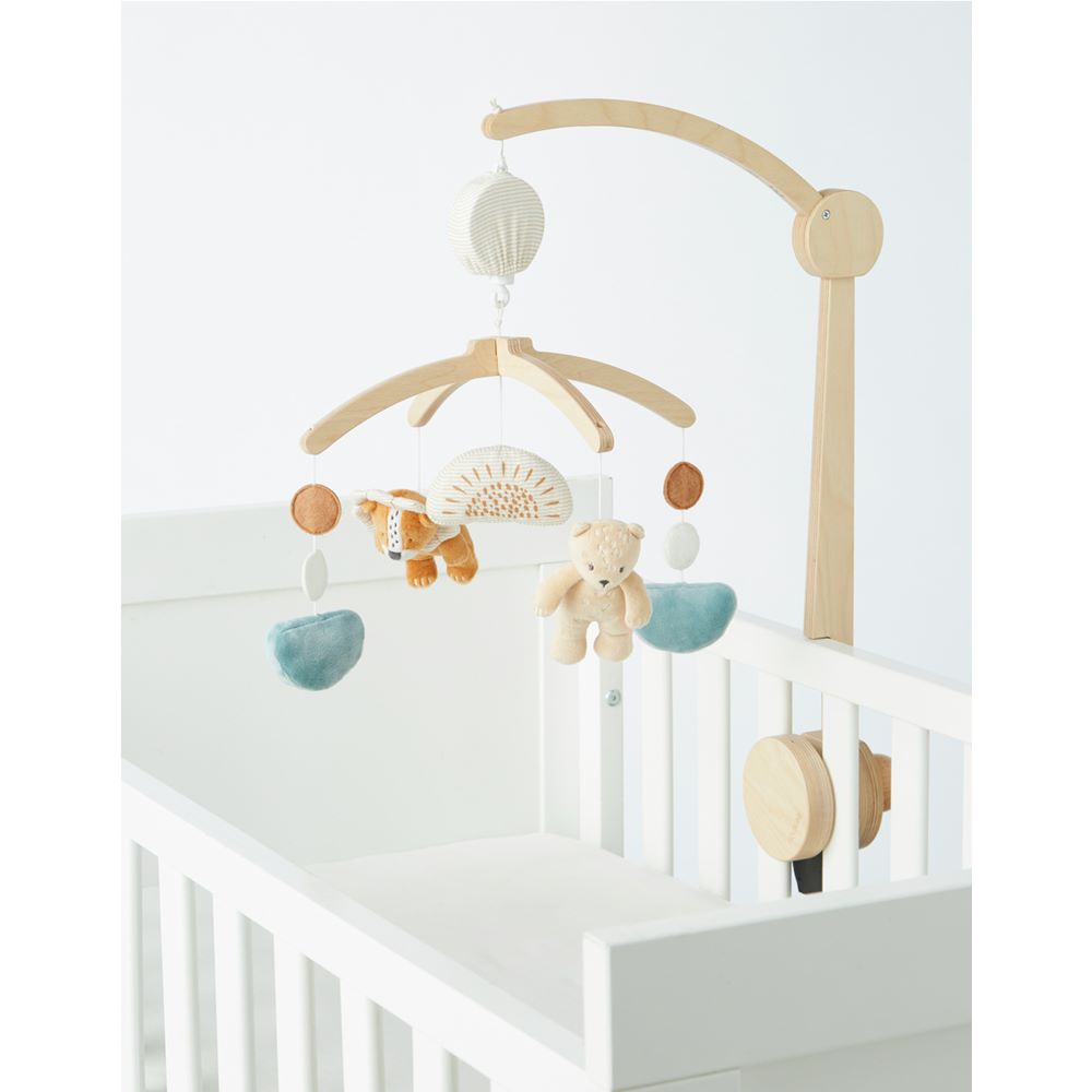 Noukie's - Mobile musical en bois Babou et Kendi MULTICOLORE Noukie's