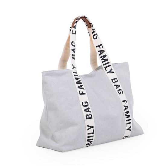 Childhome Sac à langer Family Bag signature canvas Ecru  Childhome Sac à langer Family Bag signature canvas Ecru