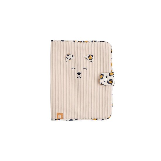 Sauthon Protège Carnet de Santé Léopard Ecru/Noir/Caramel  Sauthon Protège Carnet de Santé Léopard Ecru/Noir/Caramel
