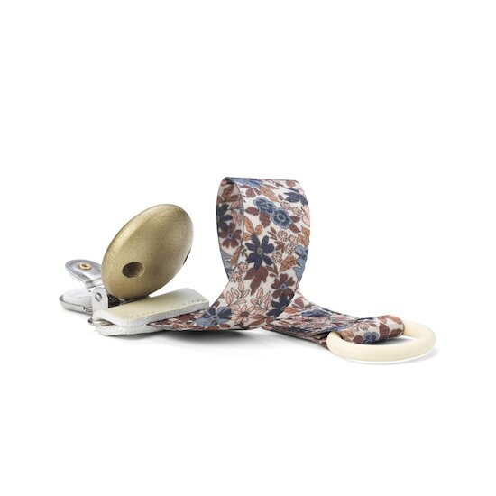 Elodie Détails Attache-tétine en Bois- Blue Garden Multicolore  Elodie Détails Attache-tétine en Bois- Blue Garden Multicolore