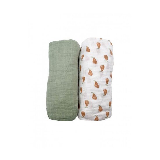 Sauthon Lot de 2 draps housse BIO Botanica  