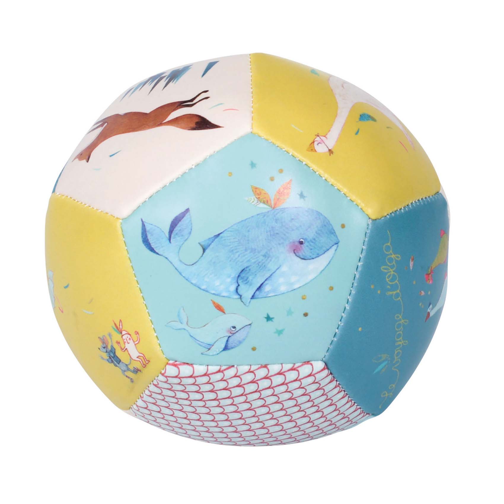 MOULIN ROTY - Ballon souple BLEU Moulin Roty