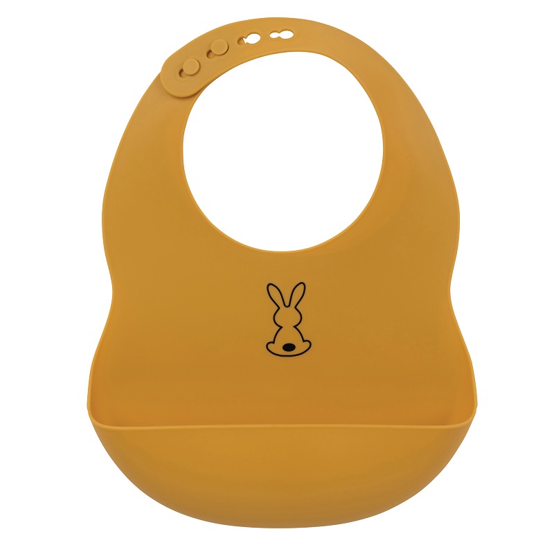 Nattou - Bavoir silicone ORANGE Nattou