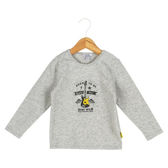 Nano et Nanette T-shirt Just Rock Gris Sweat 