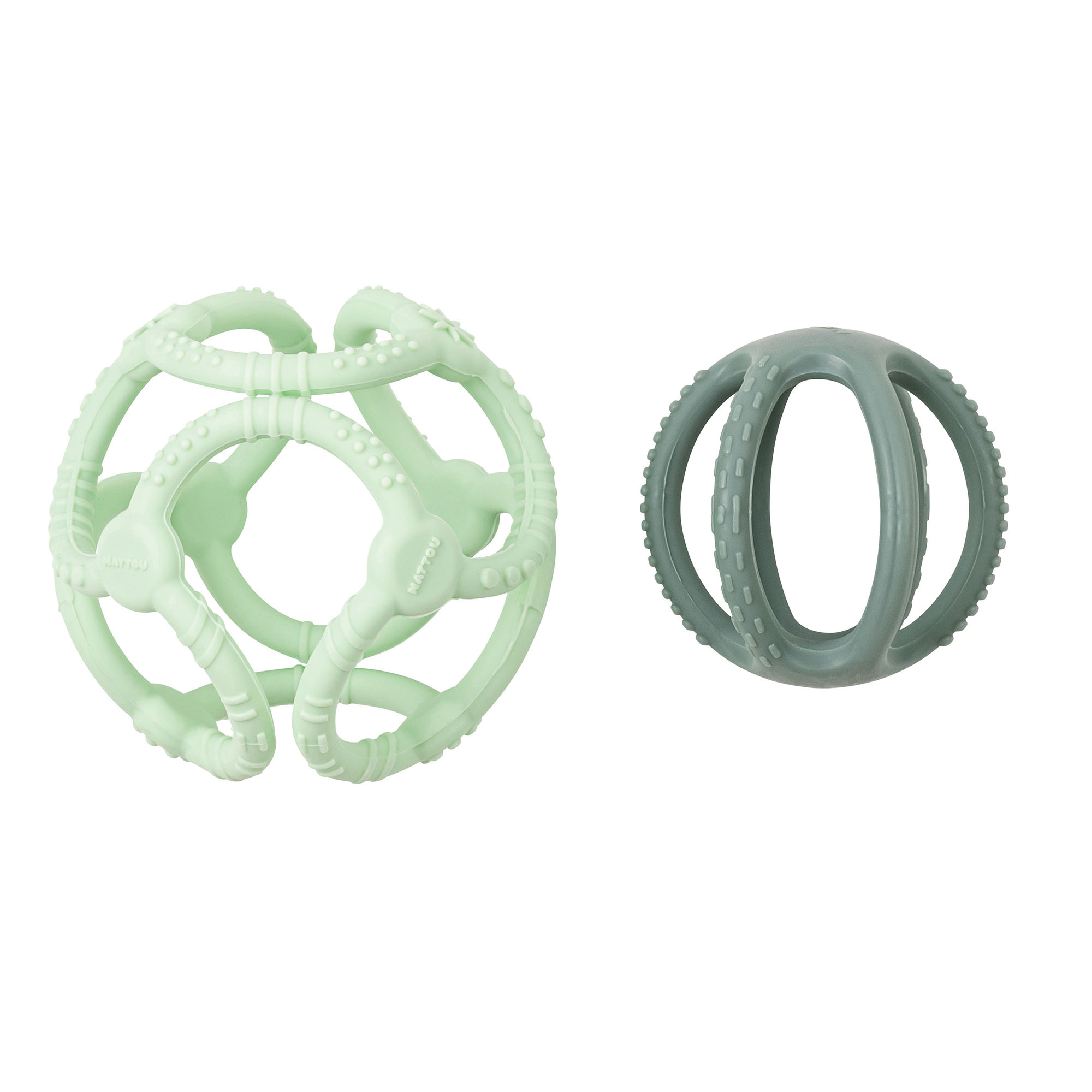 Nattou - Set 2 balles silicone BLANC Nattou