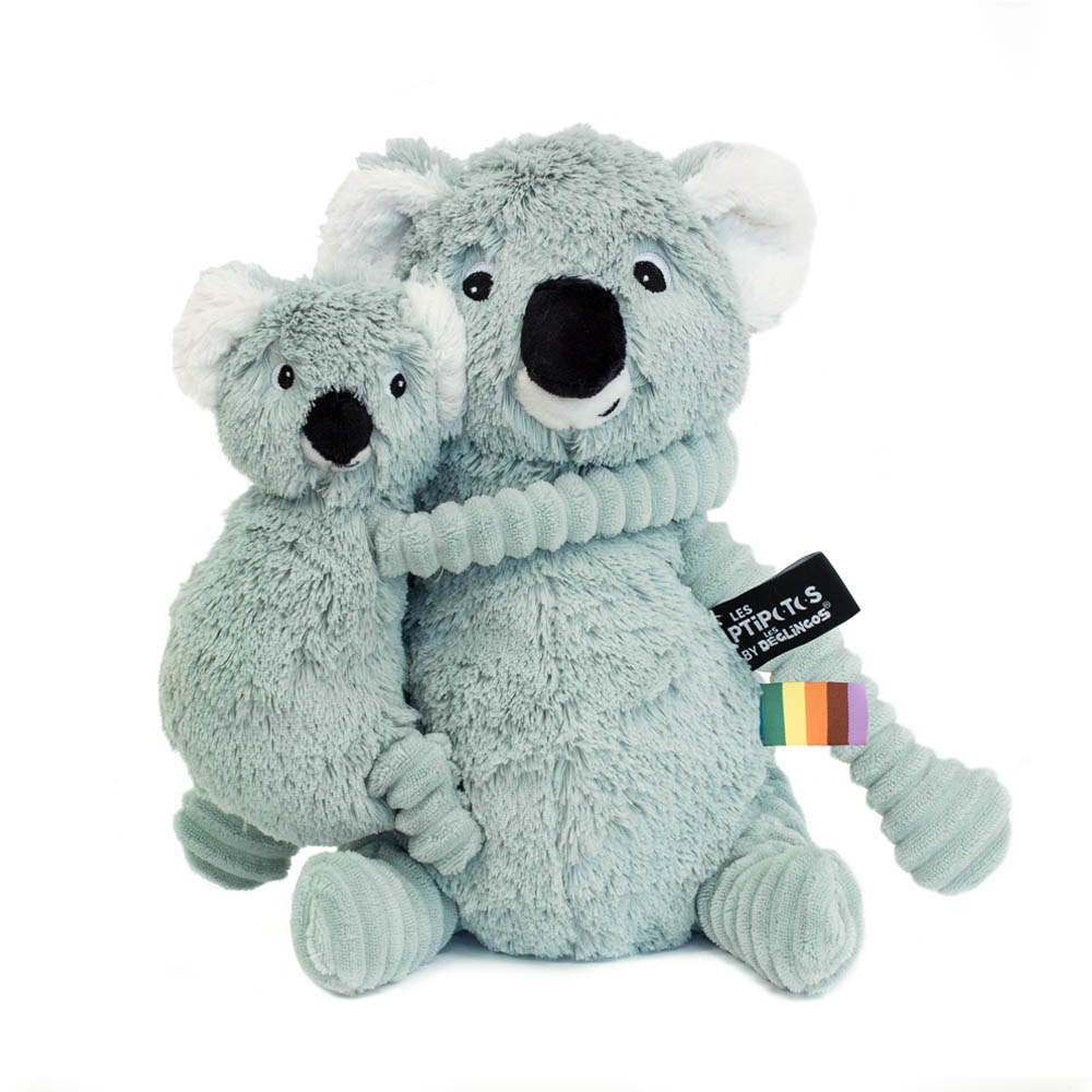 LES DEGLINGOS - Peluche Ptipotos Le Koala VERT Les Déglingos