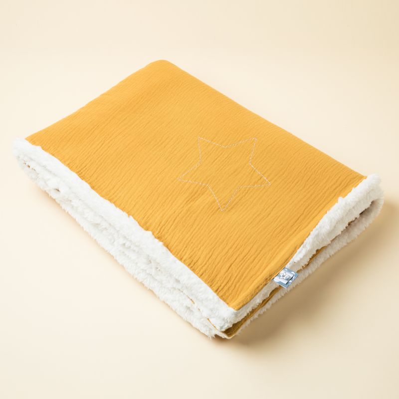 Couverture bi-matière BLANC BabyCalin