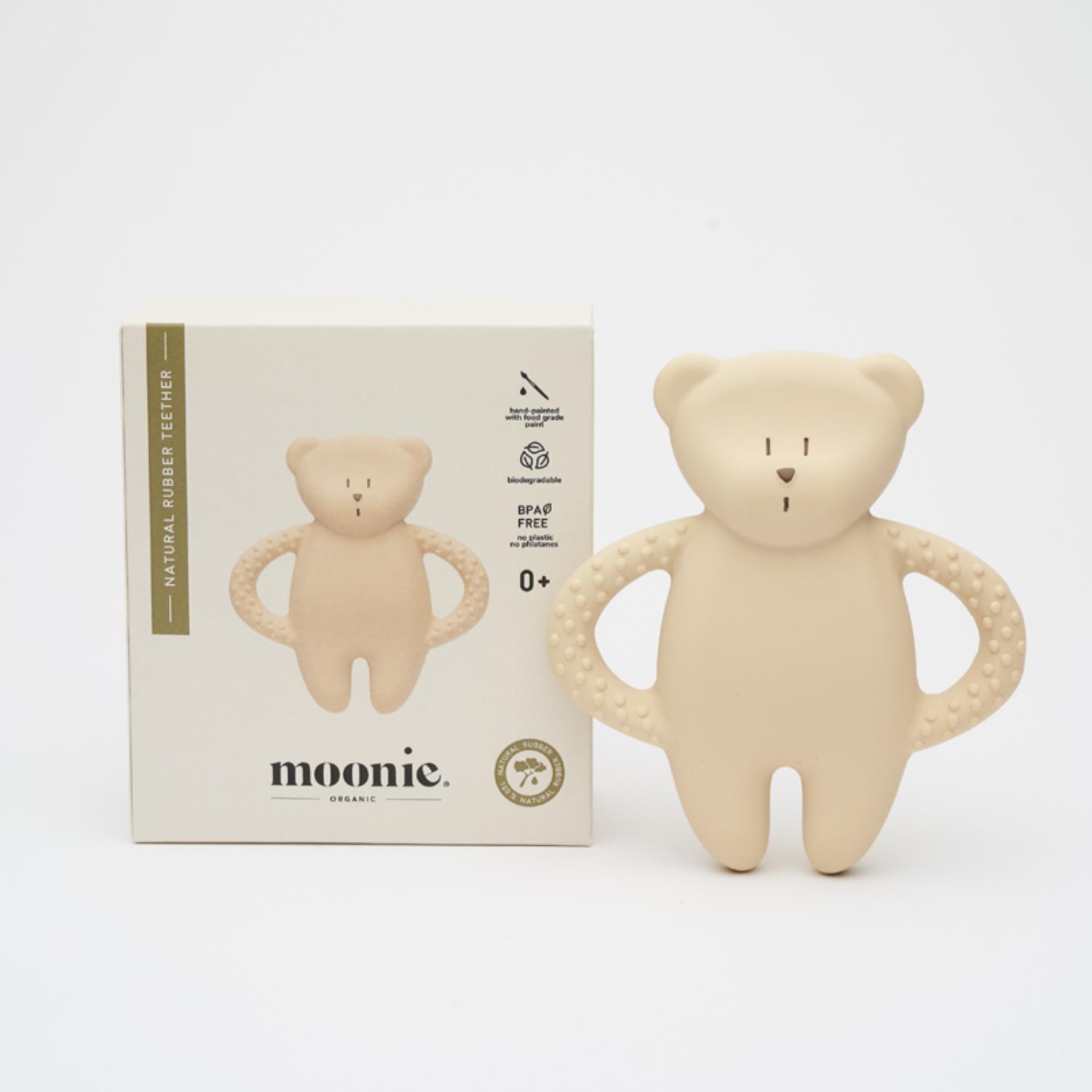 BB & Co - Jouet de dentition ourson en caoutchouc naturel BEIGE BB&Co