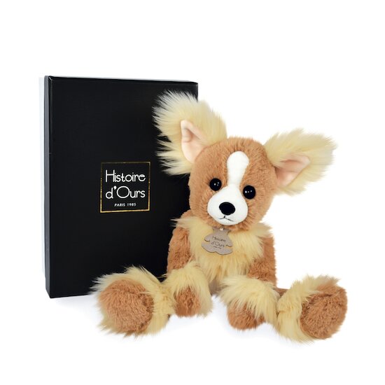 Histoire d'Ours Chihuahua Les ébourrifés Marron 30 cm