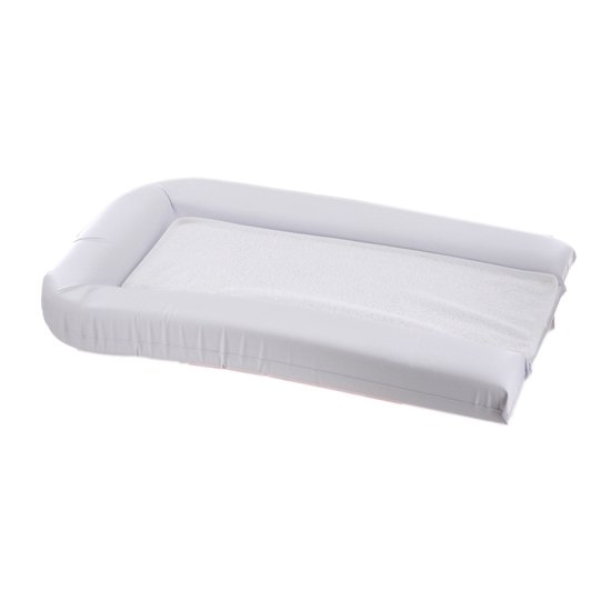 Domiva Matelas à langer PVC + 2 éponges amovibles Blanc 