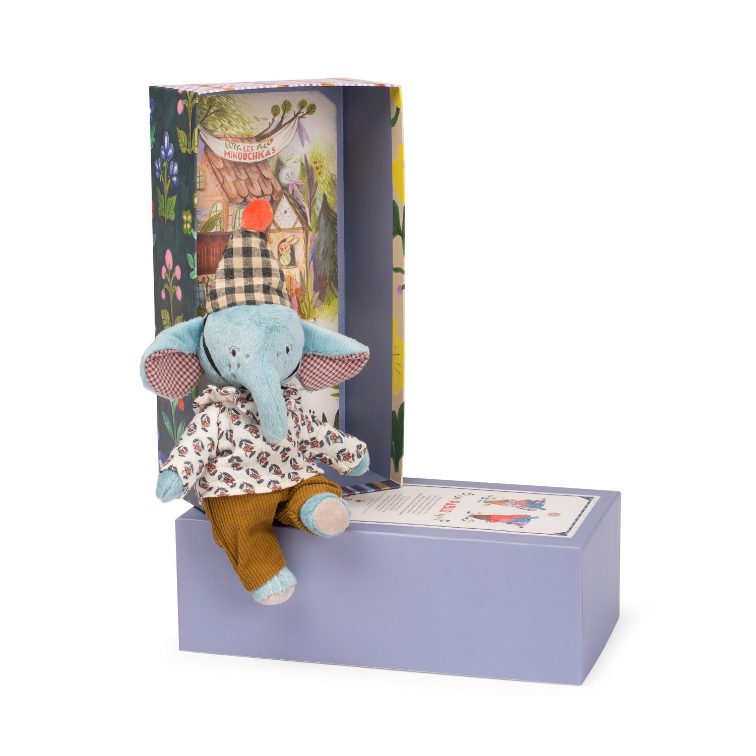 Poupée Pablo l'éléphant Les Minouchkas MULTICOLORE Moulin Roty