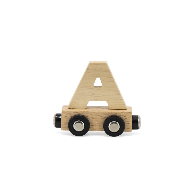 Lettre Train Naturel Lettre A MULTICOLORE Tryco