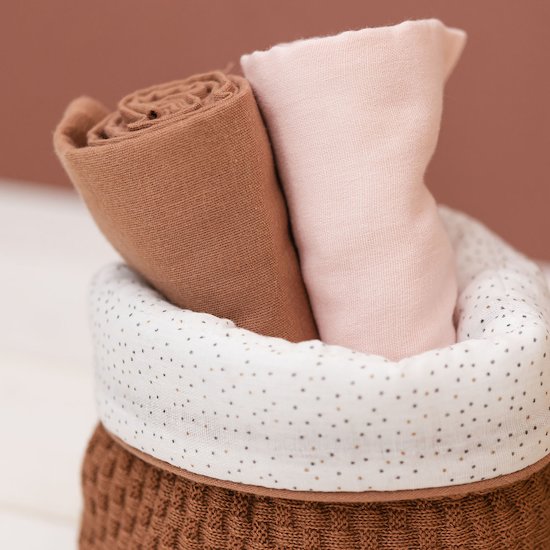 Nattou 2 paniers soins 20*20cm + 20*15 cm Susie et Bonnie  Nattou 2 paniers soins 20*20cm + 20*15 cm Susie et Bonnie