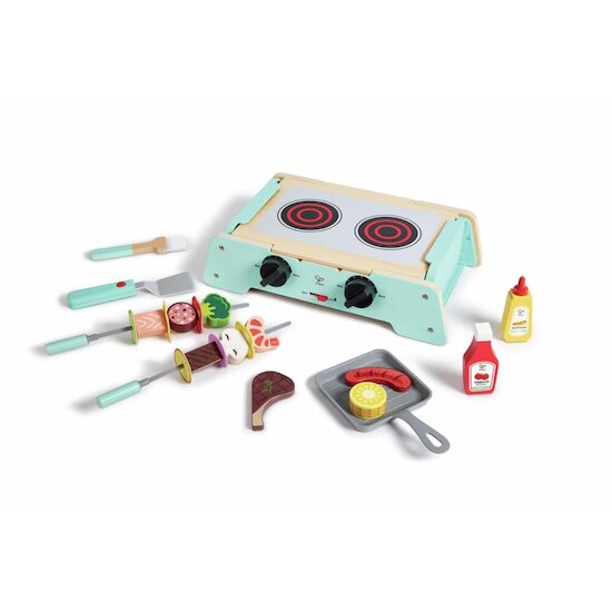 Hape Set de barbecue et plancha Bleu clair 24 mois et plus Hape Set de barbecue et plancha Bleu clair 24 mois et plus