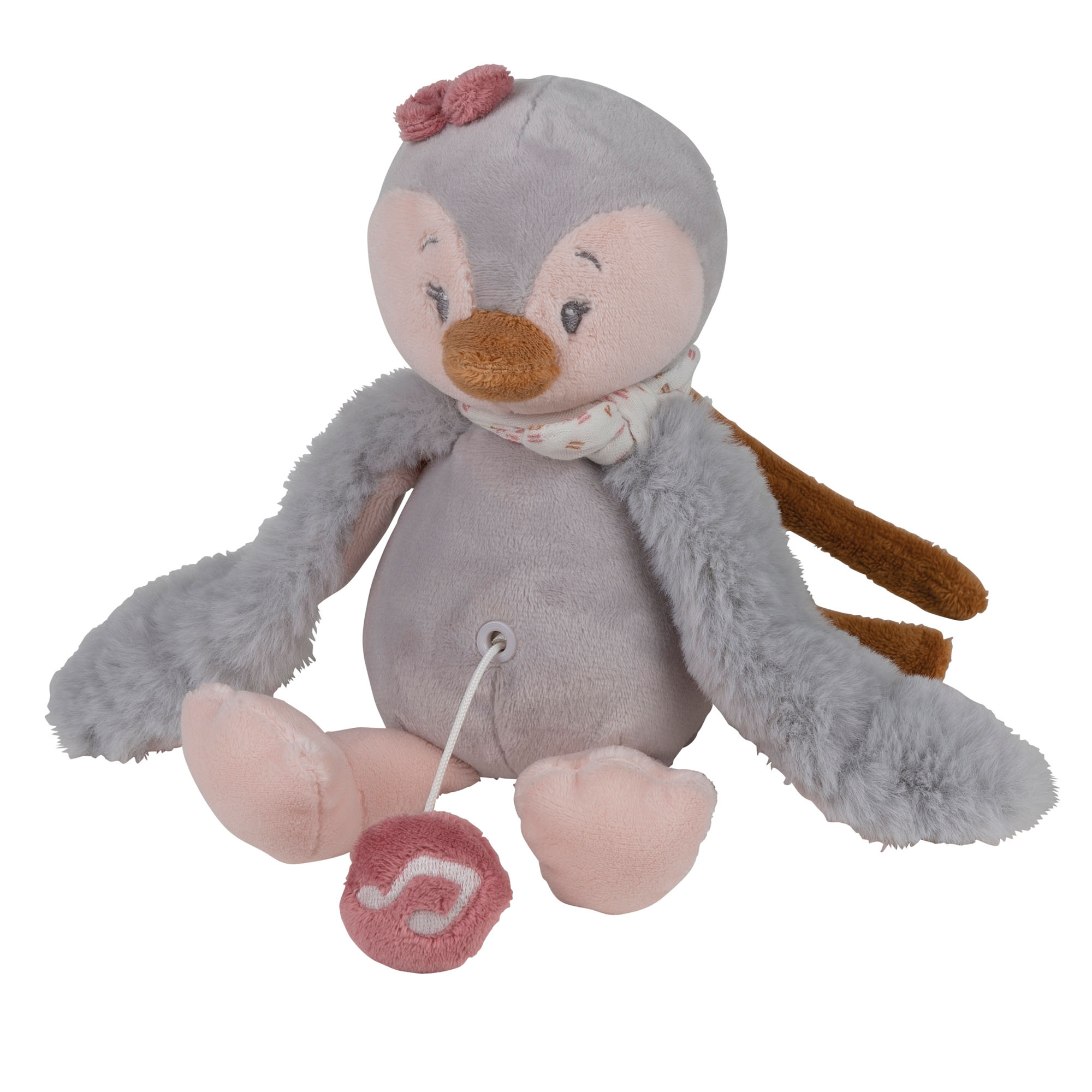 Nattou - Mini Peluche Musicale GRIS Nattou