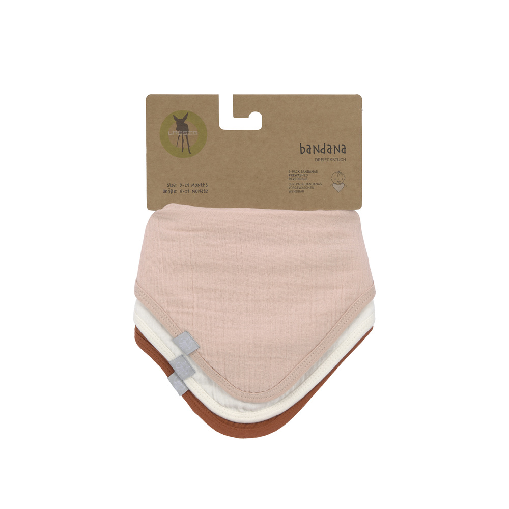 Lässig - 3 bandanas en mousseline/éponge MULTICOLORE Lässig