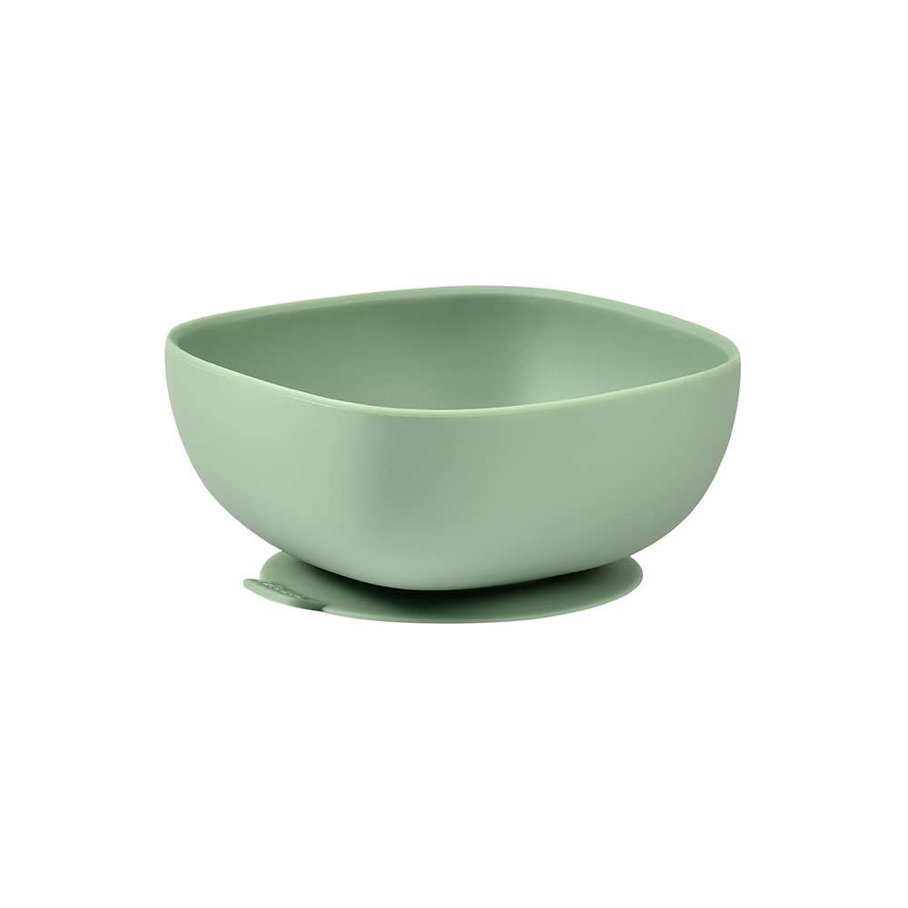 Beaba - Bol silicone avec base ventouse VERT Béaba