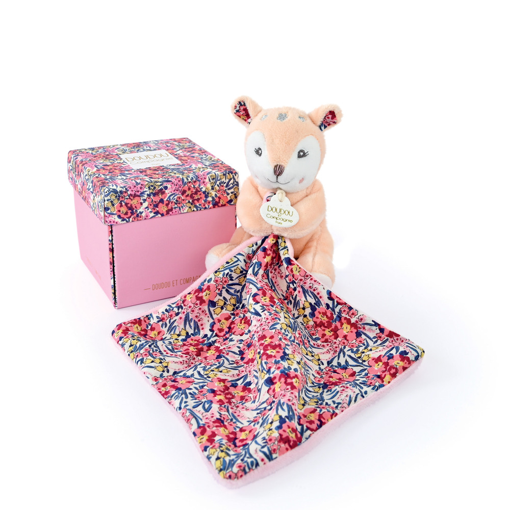 Doudou & Compagnie - Doudou avec mouchoir Boh'aime BEIGE Doudou & Compagnie
