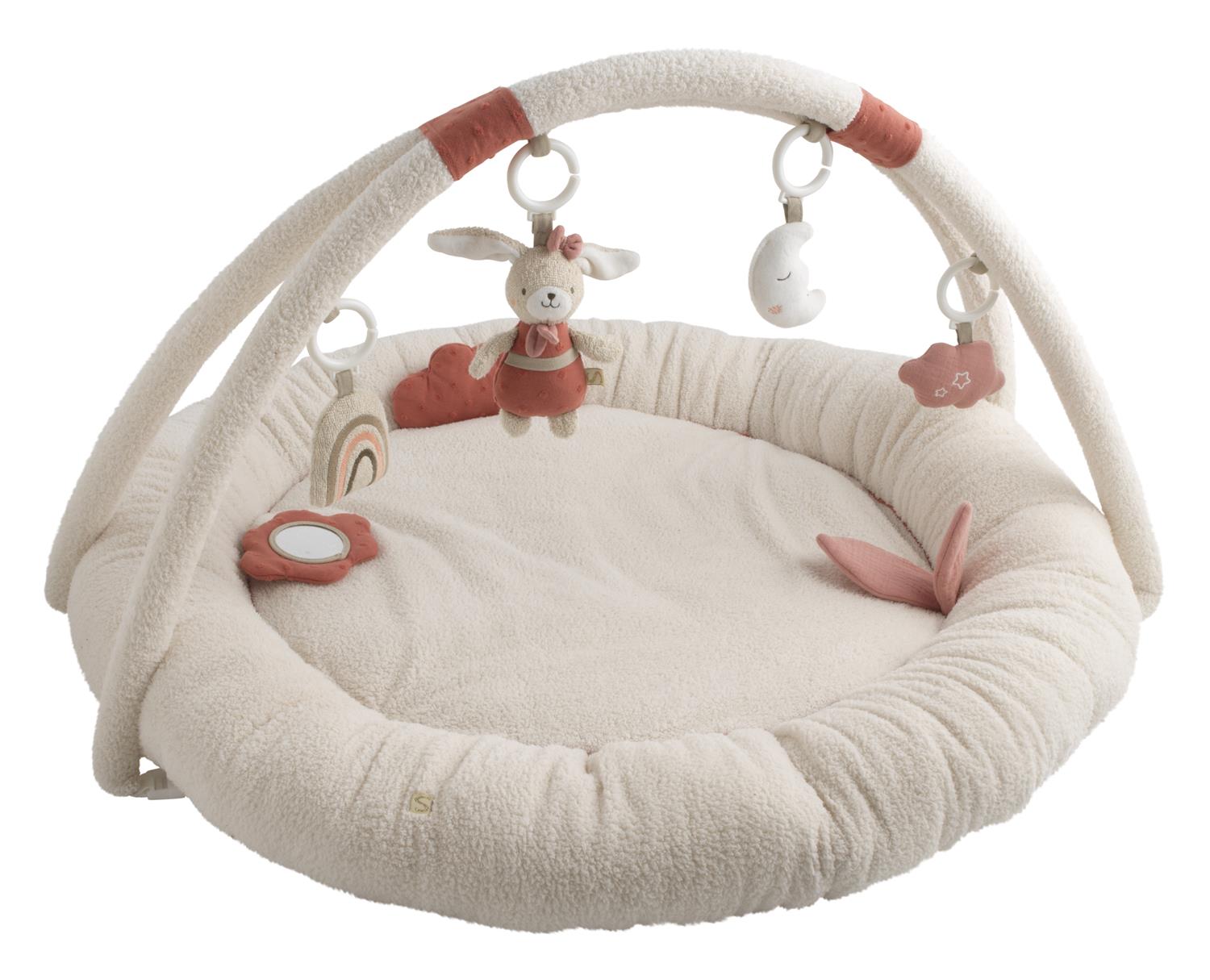 Tapis d'éveil Petit Coeur BEIGE Sauthon