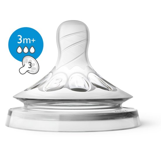 Philips Avent 2 Tétines Natural 2.0 3trous Blanc 