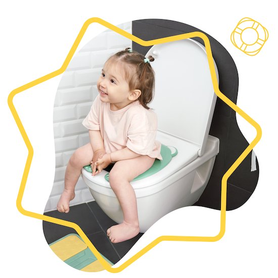 Réducteur toilette adapter à l'apprentissage de la propreté de votre bébé  au meilleur prix chez bbnous
