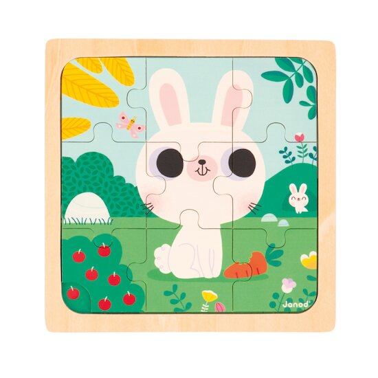 Janod Puzzle lapin blanc   Janod Puzzle lapin blanc