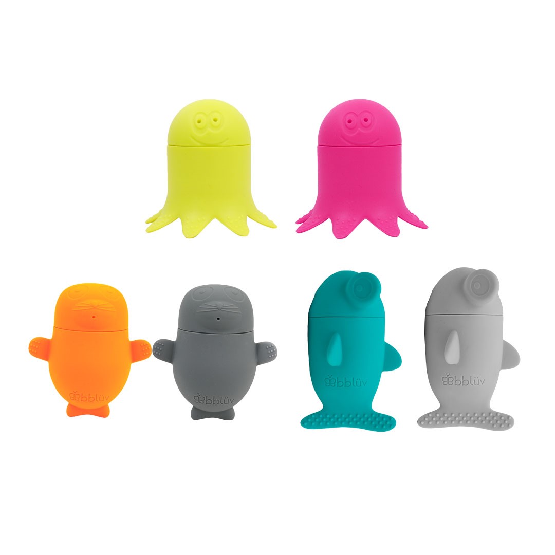 BBLUV - Jouets de bain interchangeables en silicone MULTICOLORE BBlüv