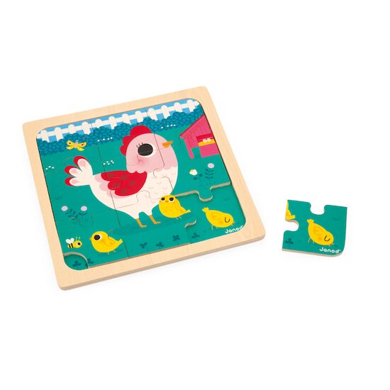 Janod Puzzle poulette henriette  