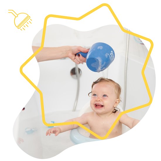 Badabulle Rince tête bébé bleu  Badabulle Rince tête bébé bleu