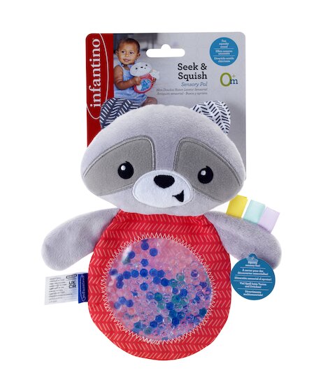 Infantino Mon doudou raton laveur sensoriel   Infantino Mon doudou raton laveur sensoriel