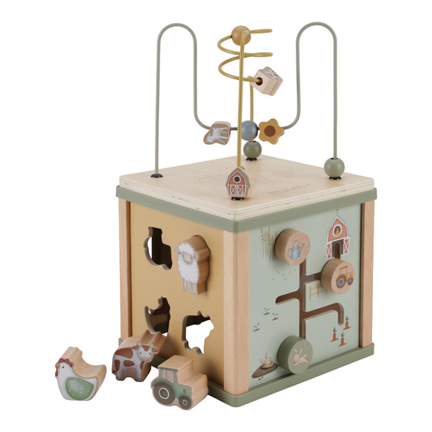 LITTLE DUTCH - Cube d'activités en bois FSC MULTICOLORE Little Dutch