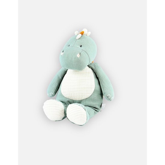 Noukie's Peluche Small Dino Stegi Mousseline Bio Tiga & Stegi Eucalyptus  Noukie's Peluche Small Dino Stegi Mousseline Bio Tiga & Stegi Eucalyptus