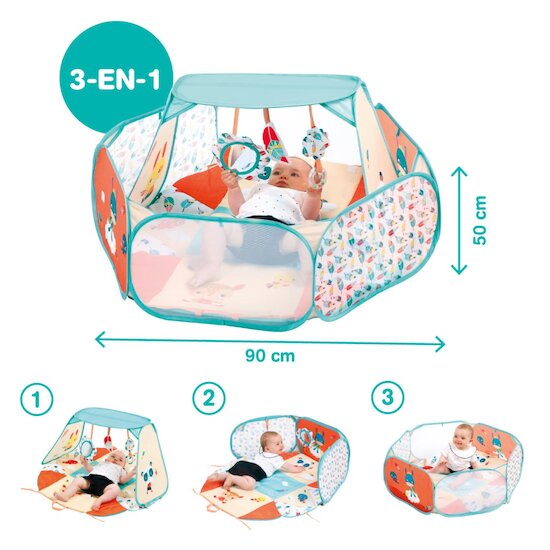 Ludi Tapis d'activites modulable Multicolore 