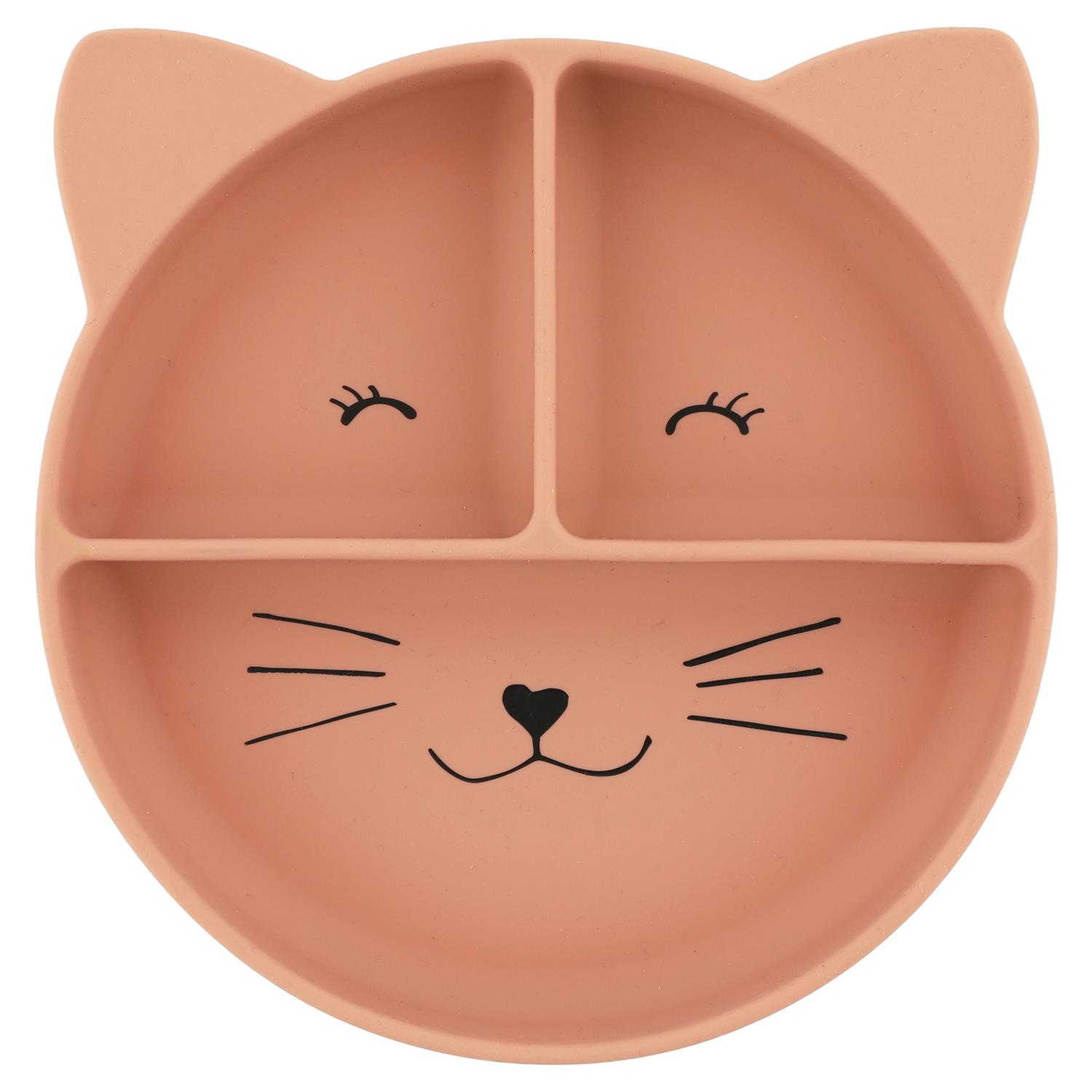 TRIXIE - Assiette avec ventouse en silicone et compartiments ROSE Trixie