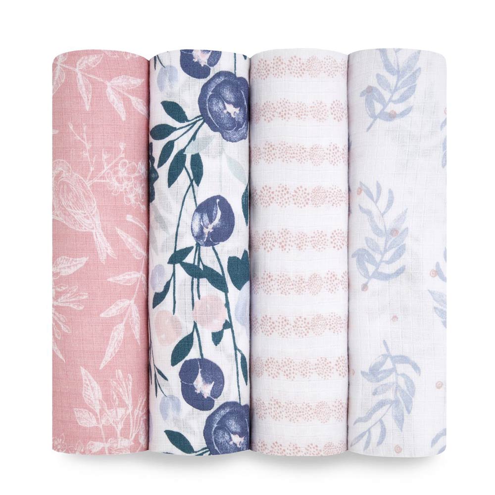 4 langes en mousseline de coton Essentials ROSE Aden et Anais