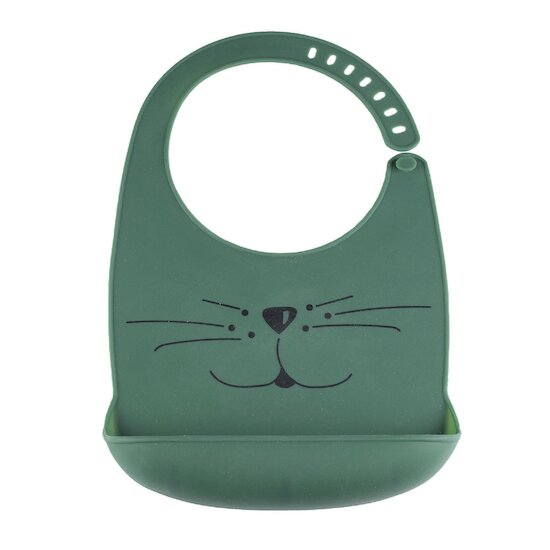 Trois Kilos Sept Bavoir silicone Chat Sapin 18X28 cm