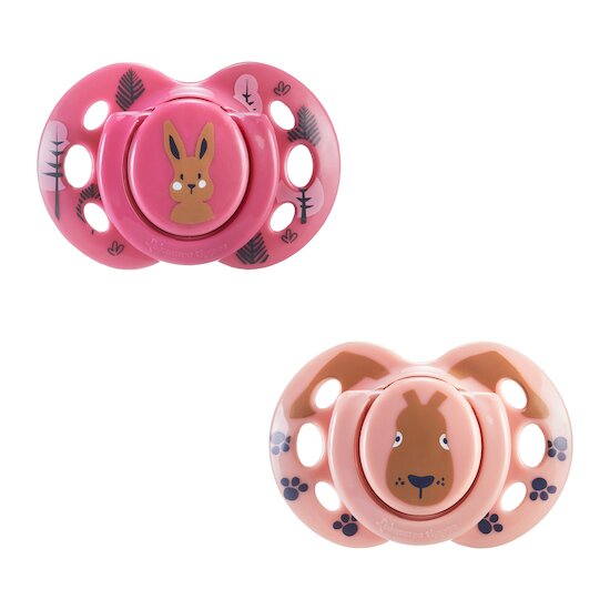 Tommee Tippee 2 sucettes Closer to Nature Fun mixte  18-36 mois Tommee Tippee 2 sucettes Closer to Nature Fun mixte  18-36 mois