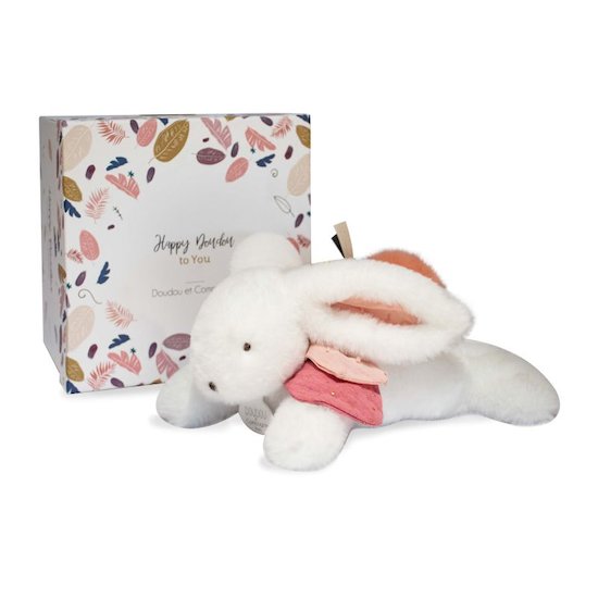 Doudou & Compagnie Doudou pantin Happy Boho Blanc 25 cm