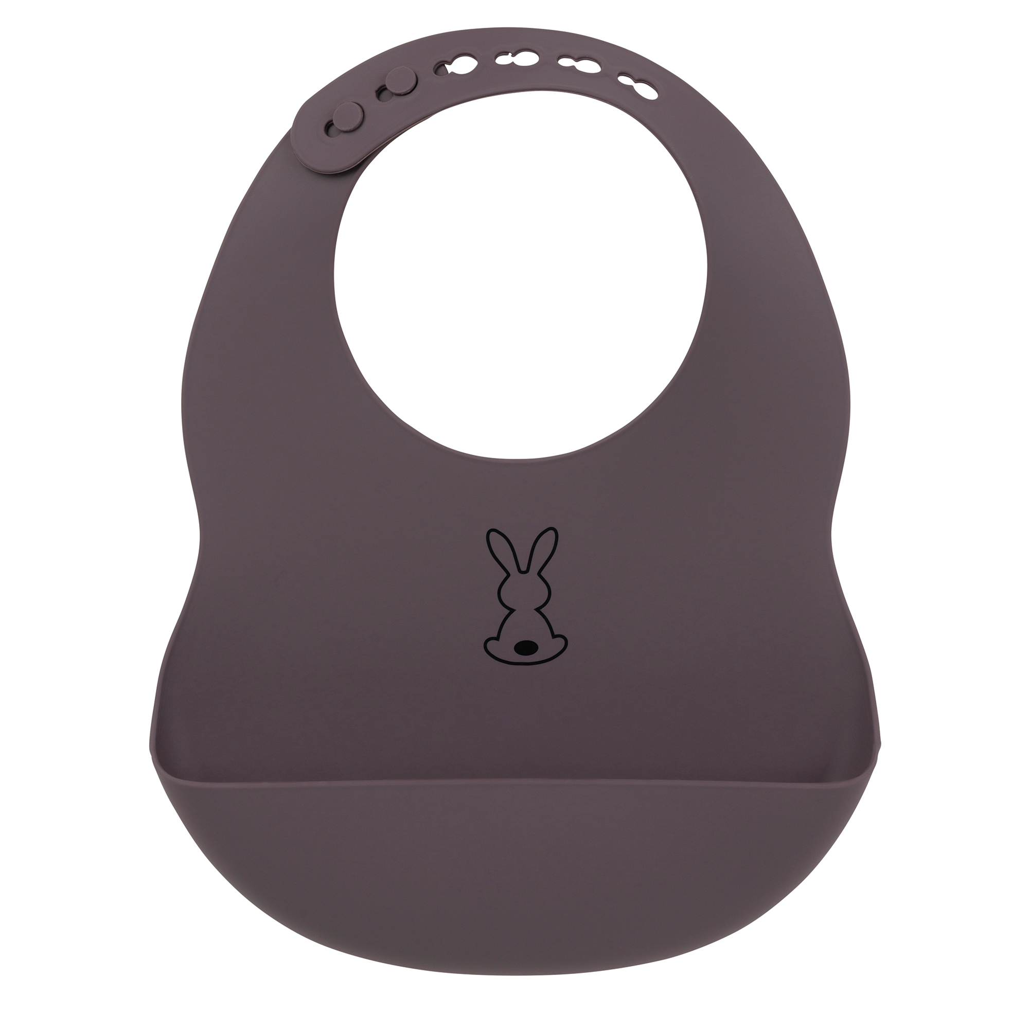 Nattou - Bavoir silicone GRIS Nattou