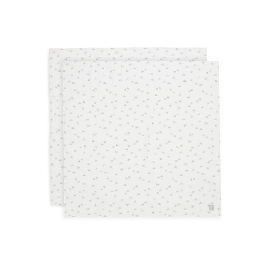 Jollein Lot de 2 Langes Large On The Go Multicolor 115x115 cm