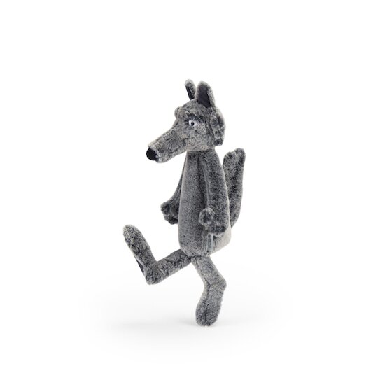 Moulin Roty Peluche loup Ecole des loisirs Gris 