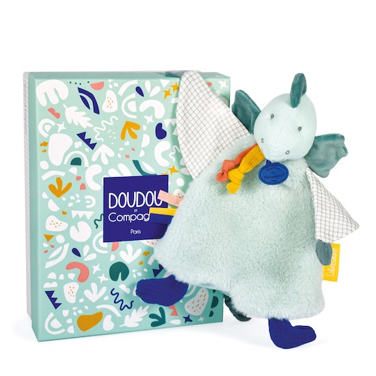 Doudou & Compagnie Doudou Les calinosaures Bleu 25 cm