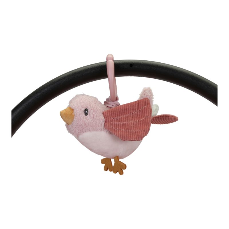 LITTLE DUTCH - Peluche Oiseau vibrante à suspendre ROSE Little Dutch